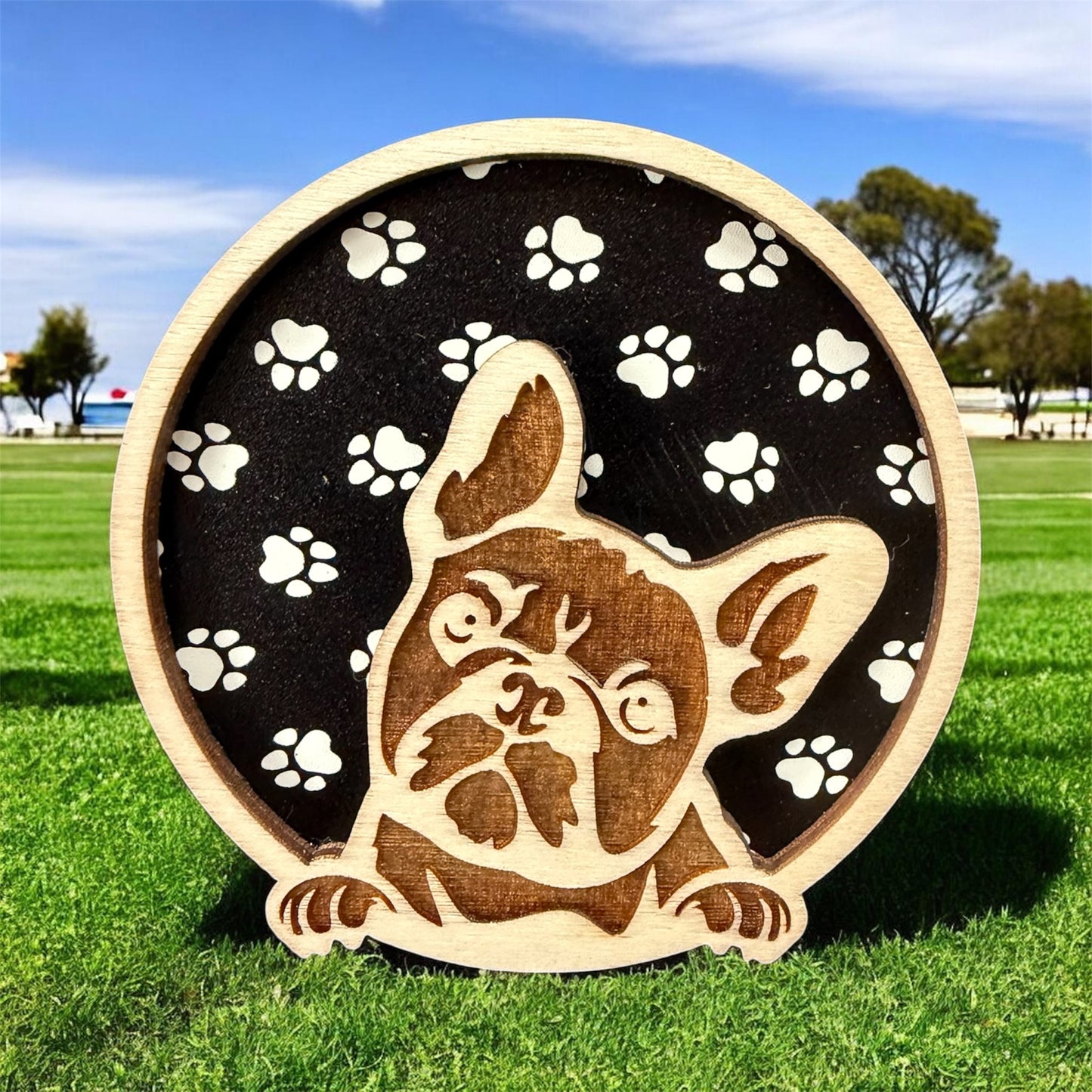 Frenchie Multi-layer Dog Magnet (Wholesale)
