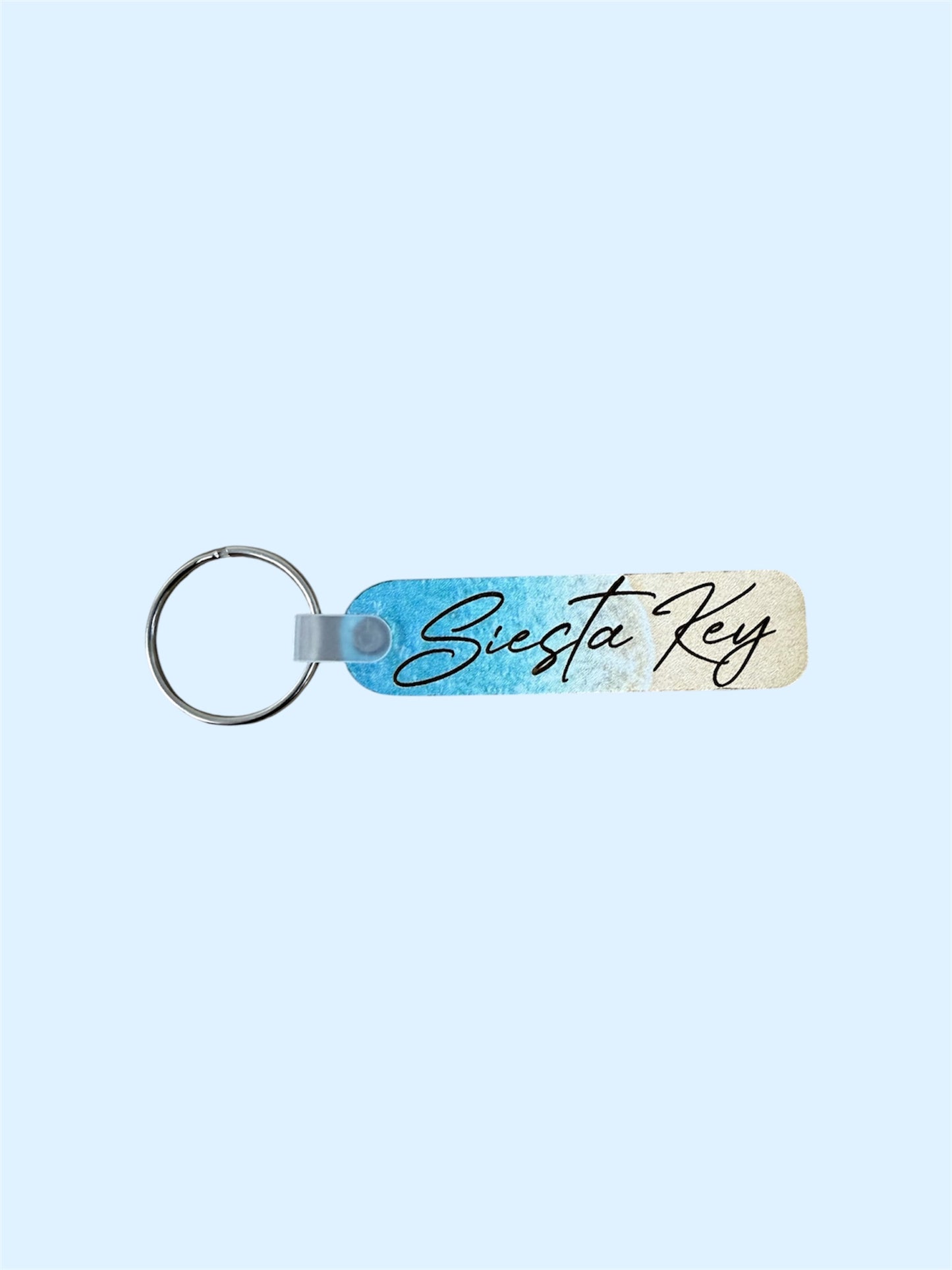 Beach Vibes Keychain with Name Drop Rectangle or Circle Design (Wholesale)