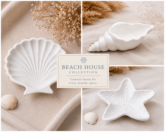 Beach House Collection - Sea Side Coastal Theme Trinket Trays (Wholesale)