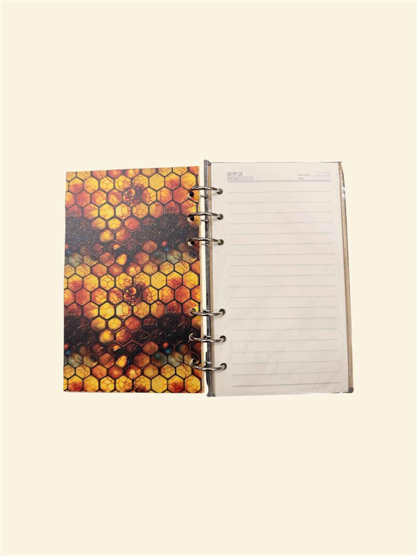Honey Bee A6 Refillable Wood Notebook Journal