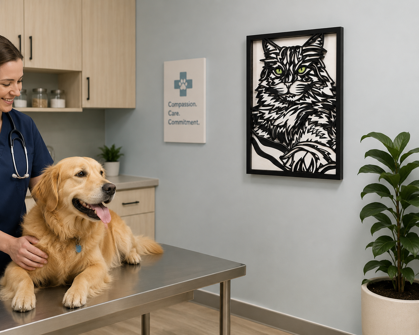 Cat Multilayer Wood Wall Art - Cat Lovers Gift Decor (Wholesale)