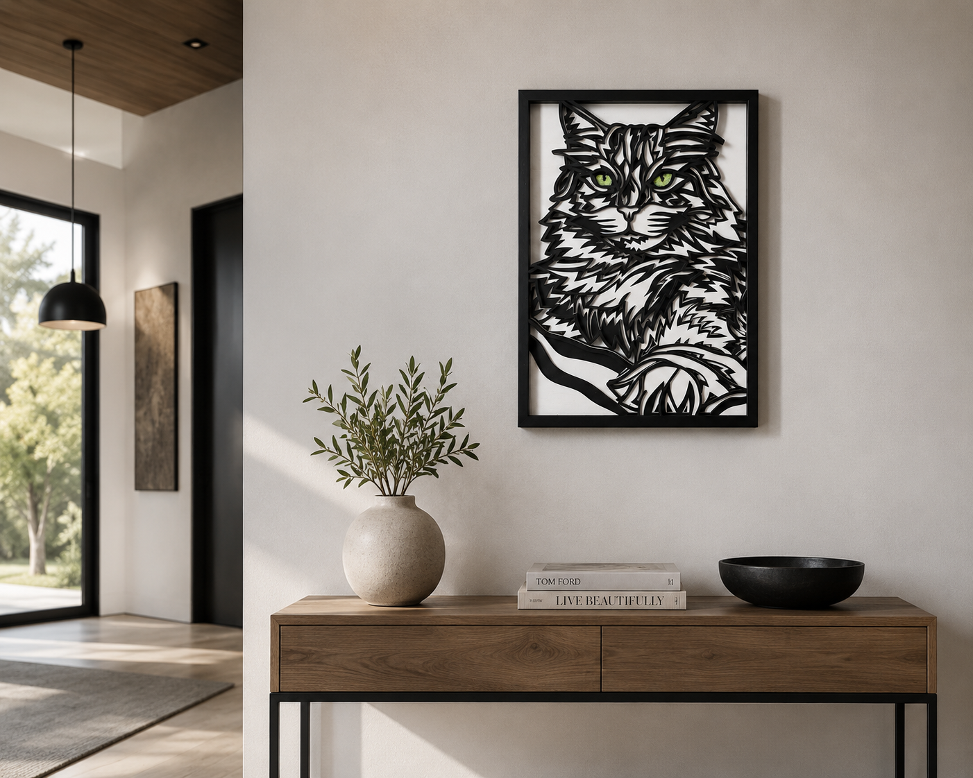 Cat Multilayer Wood Wall Art - Cat Lovers Gift Decor (Wholesale)