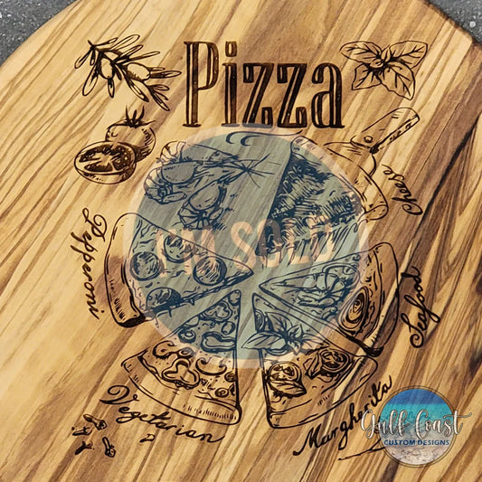 Custom Olivewood Pizza Board 10’’