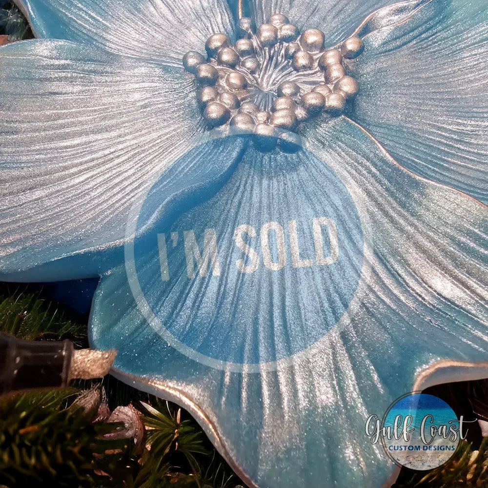 Dazzling Turquoise Floral Art Decor - Floral Bowl art