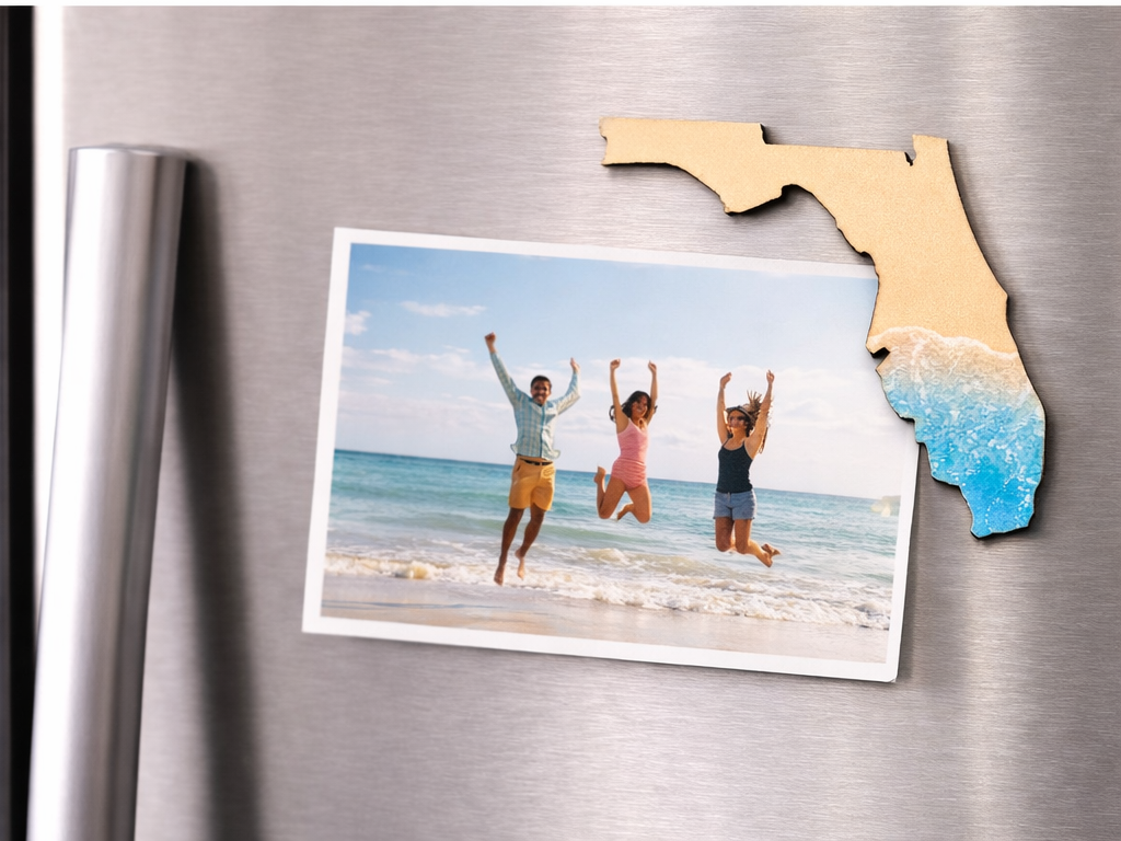 Florida Shaped Coastal Magnet - Name Drop Available (Wholesale)