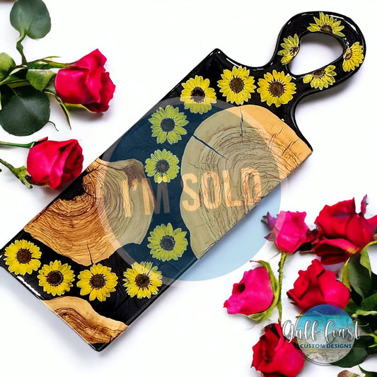 ’Gratitude’ 🌻 Olivewood Charcuterie Kitchen Decor Custom Serving Tray Serving Trays