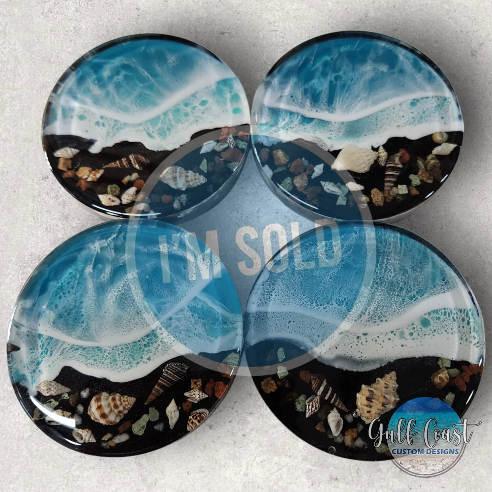 Hawaiian Coaster Set (4 coasters) counter art