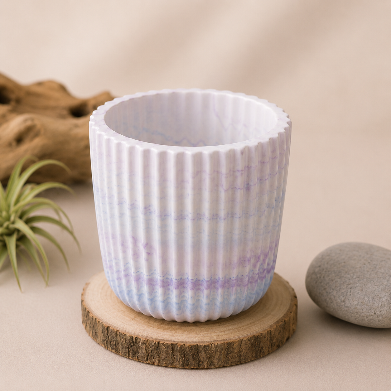 Ripple Coast Collection - Ribbed Home Decor Pieces Luxe Tabletop