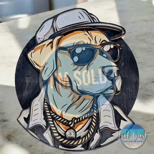Multi-Layer Labrador Dog Art & Home Decor Artwork