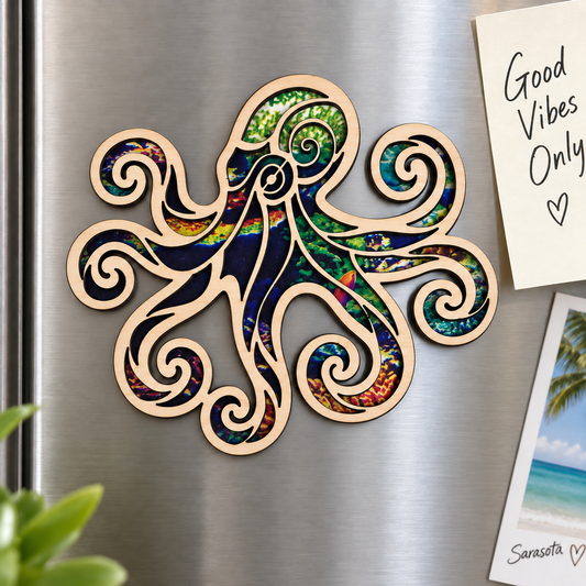 Octopus Tropical Magnet Multilayer Coastal Magnet (Wholesale)