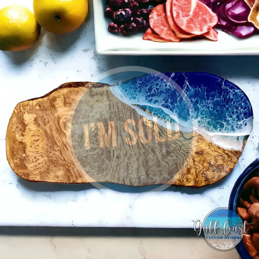 Olivewood ’Blue Ivy’ Charcuterie Serving Board - Kitchen Home Decor charcuterie