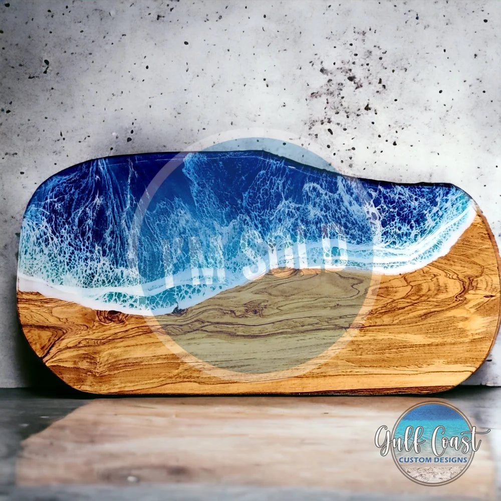 Olivewood & Resin Large Charcuterie Board Serving Tray Serving Trays