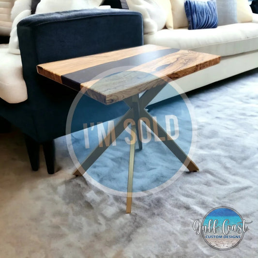 Olivewood Sofa End Table - Custom (Sandy) End Tables