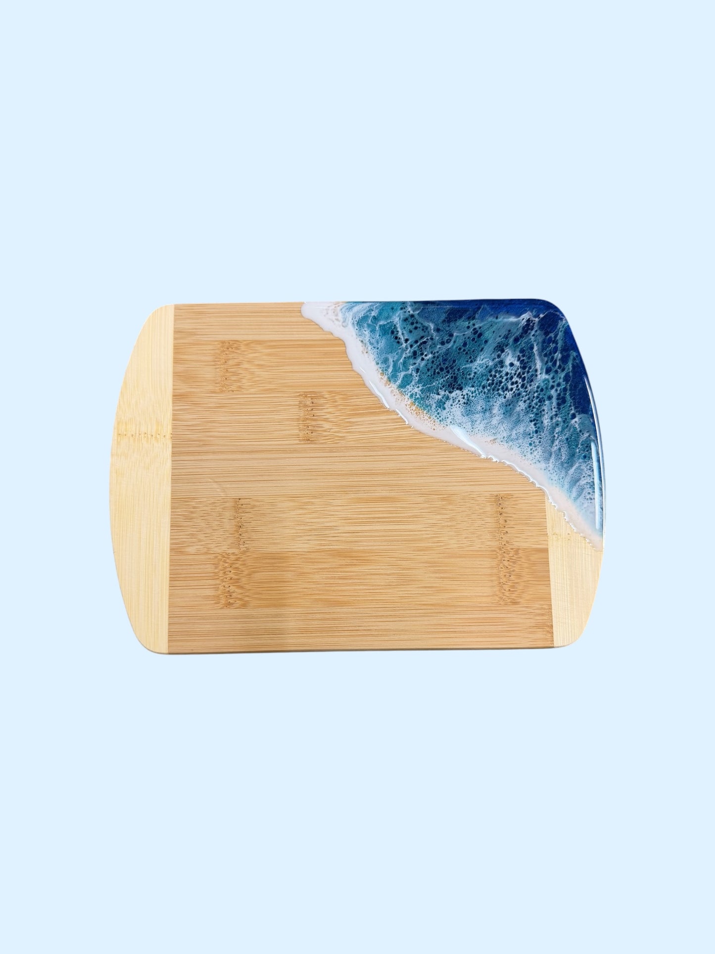 Bamboo Miniature Ocean Resin Art Board with Free Name Drop (Wholesale)