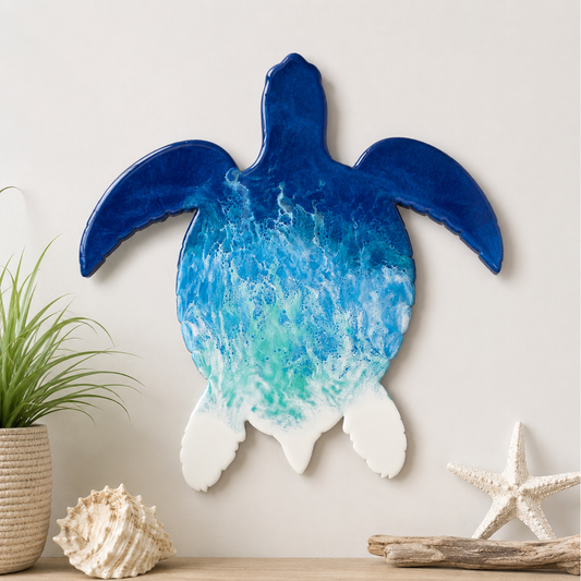 Turtle Ocean Resin Wall Art (Wholesale)