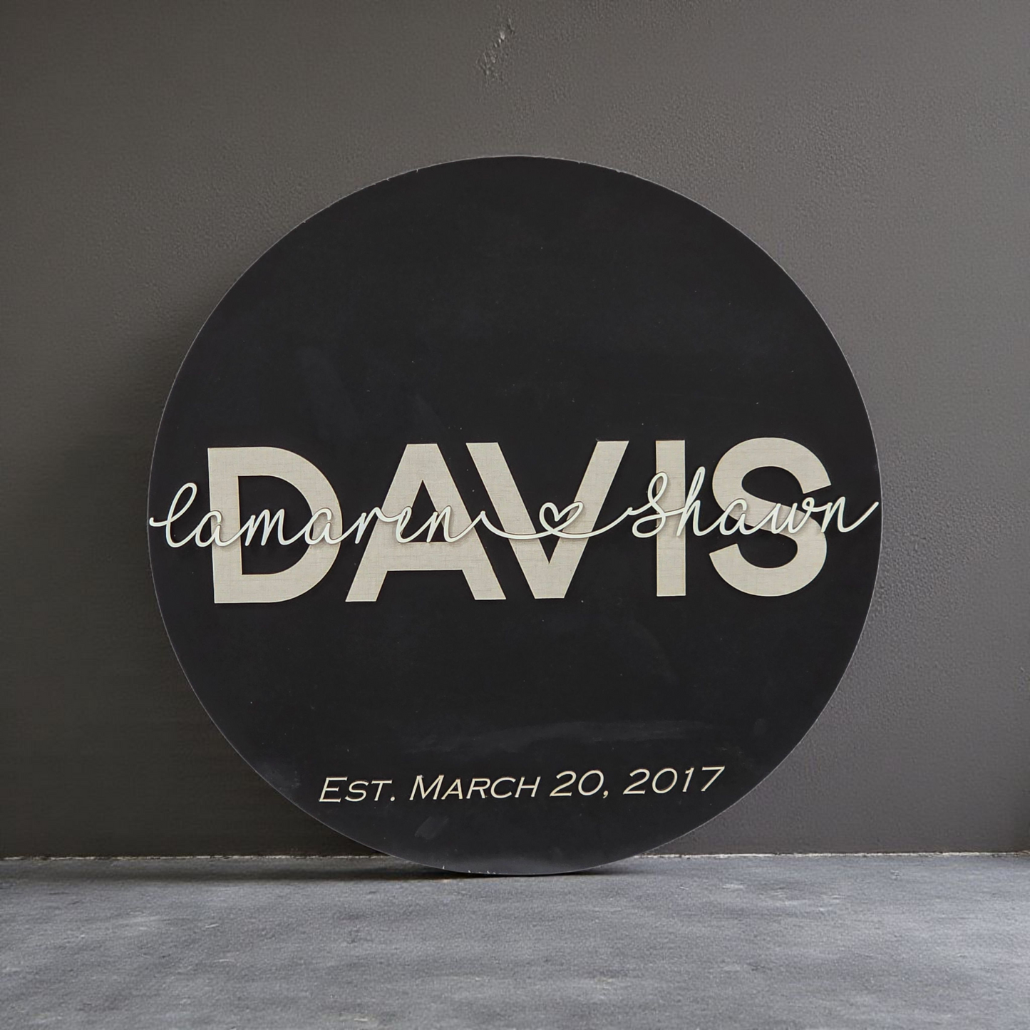 Personalized Wedding Gift | Established Sign | Custom Coastal Decor | Custom Wood Sign Family Name Sign | Last Name Sign Anniversary Gift |