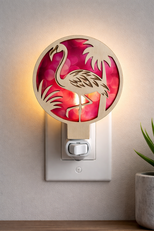 Flamingo LED Tropical Coastal Night Light (Wholesale)