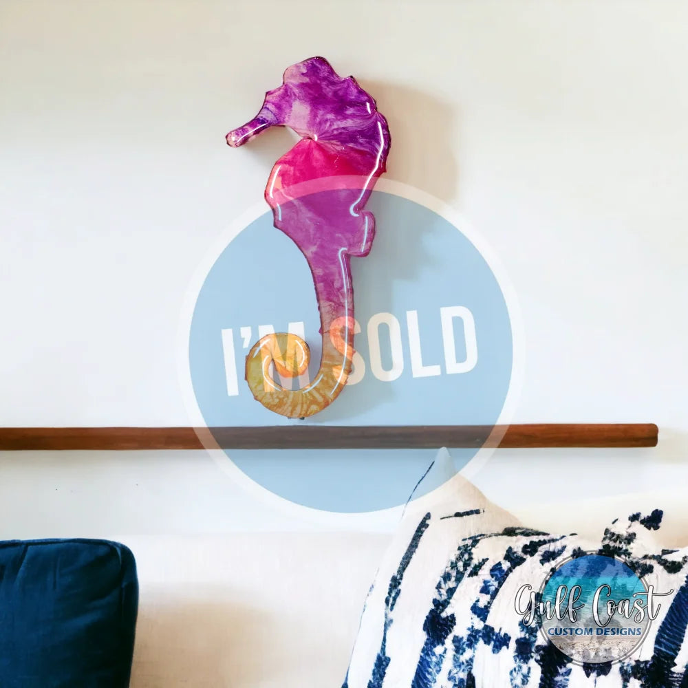 Sahara Sunset Seahorse Wall Art Decor Artwork