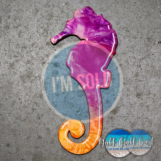 Sahara Sunset Seahorse Wall Art Decor Artwork