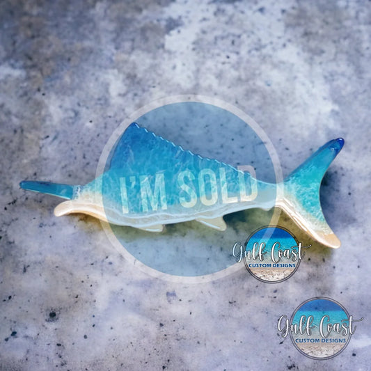 Sailfish Epoxy Beach Art wall art