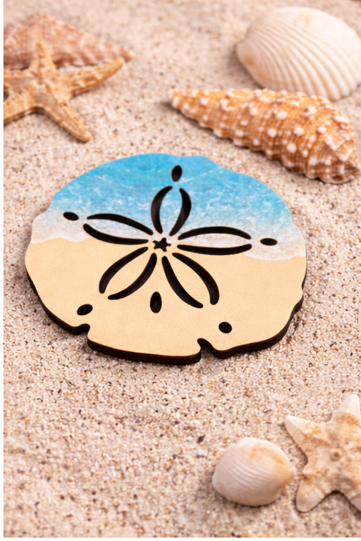 Sand Dollar Coastal Magnet - Name Drop Available (Wholesale)