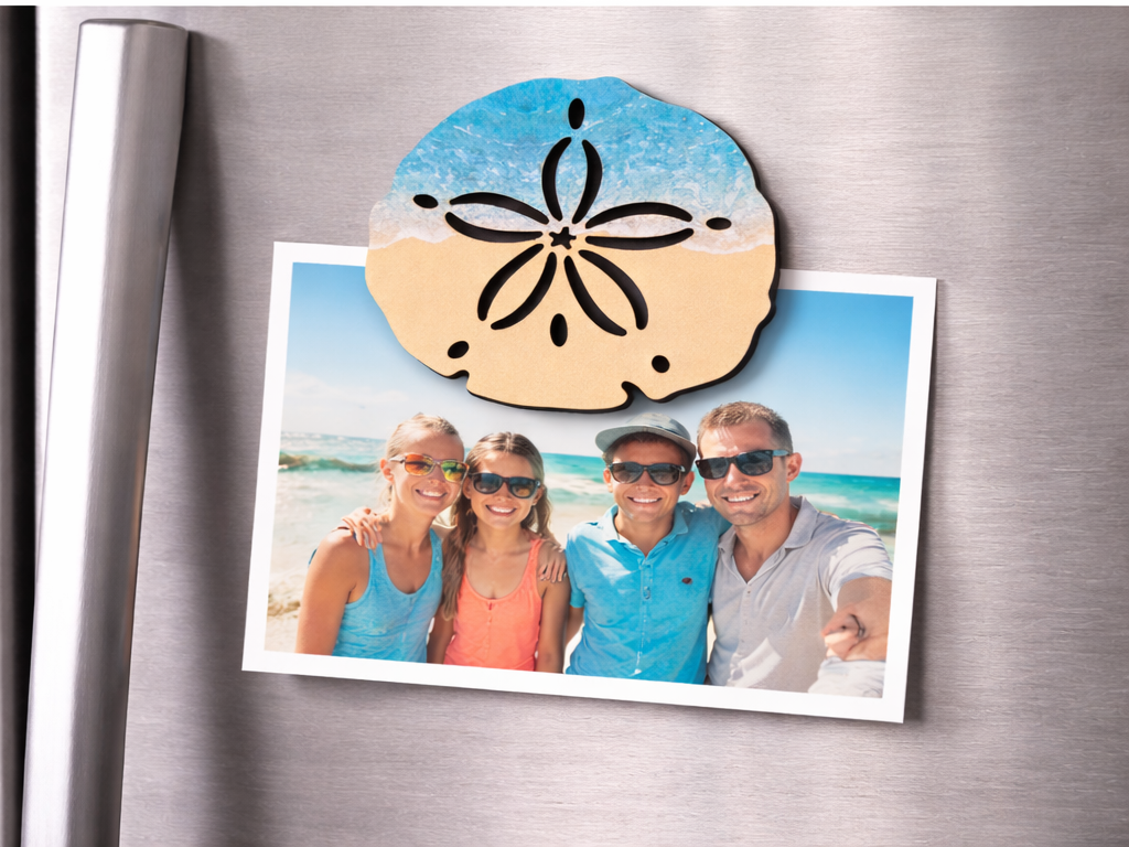 Sand Dollar Coastal Magnet - Name Drop Available (Wholesale)