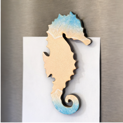 Seahorse Coastal Magnet - Name Drop Available (Wholesale)