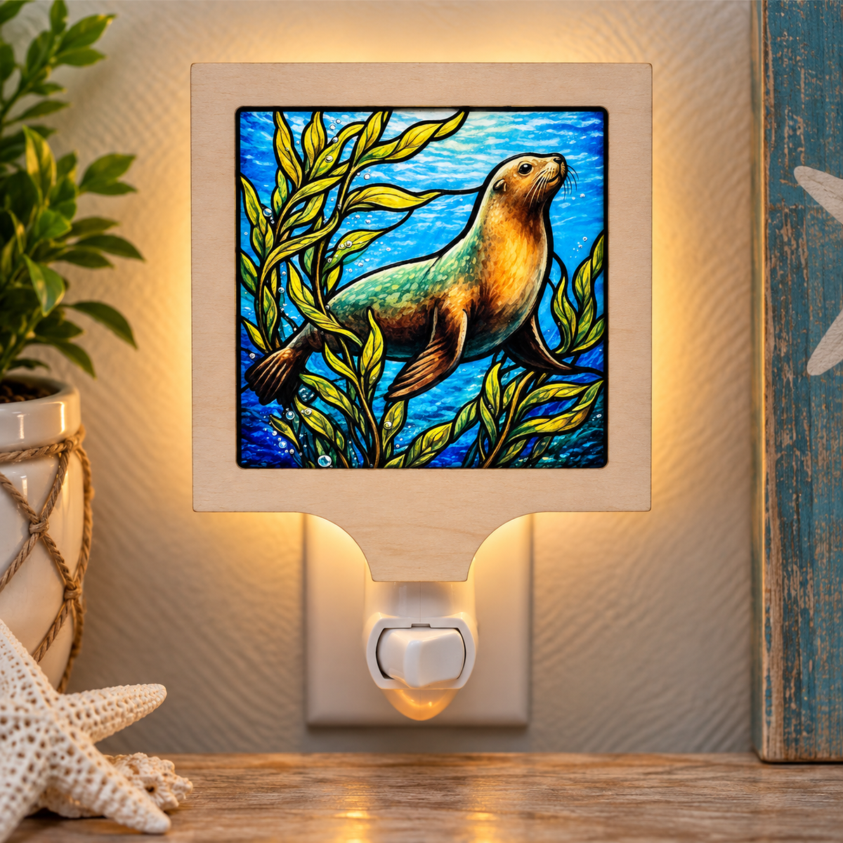 Seal Ocean Coastal LED Night Light (Wholesale)