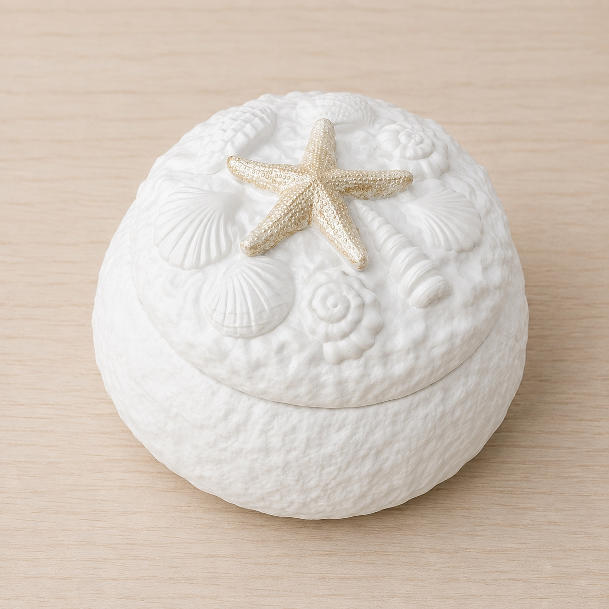 Coastal Icons Starfish Sea Shell Secret Jar - Luxe Collection