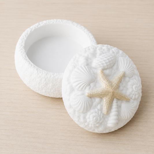 Coastal Icons Starfish Sea Shell Secret Jar - Luxe Collection