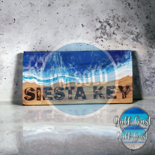 Siesta Key Beach Decor - Kitchen Decor Wall Art Cheeseboard Serving Wall Art Serving Trays
