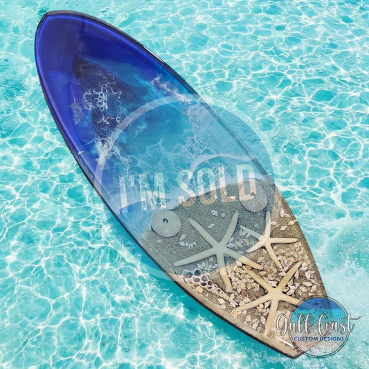 Surfboard Resin Art art