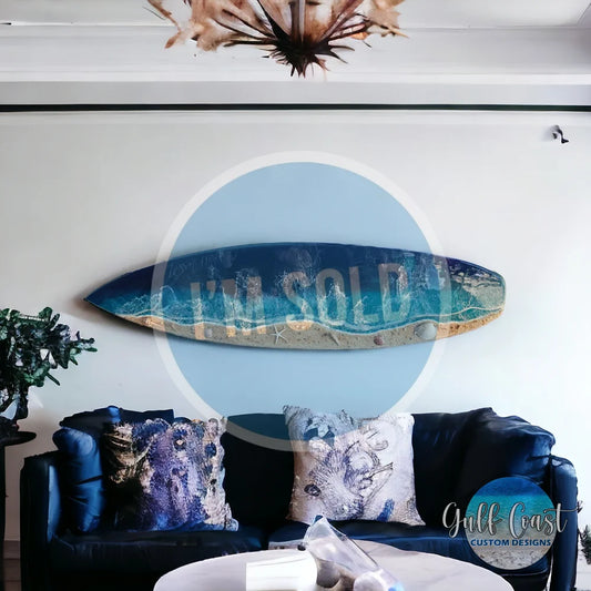 Surfboard Wall Art Coastal Home Decor