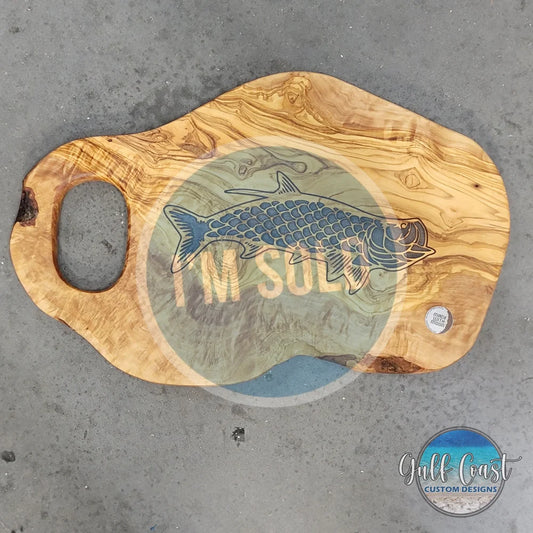 Tarpon Olivewood Limited Edition Moon Dust Inlay Charcuterie Board cutting boards