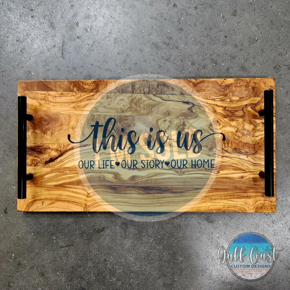 ’This Is Us’ Olivewood Charcuterie Serving Tray Serving Trays