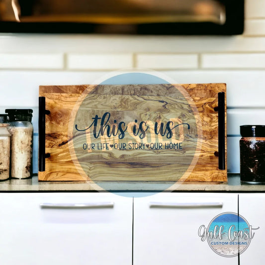 ’This Is Us’ Olivewood Charcuterie Serving Tray Serving Trays